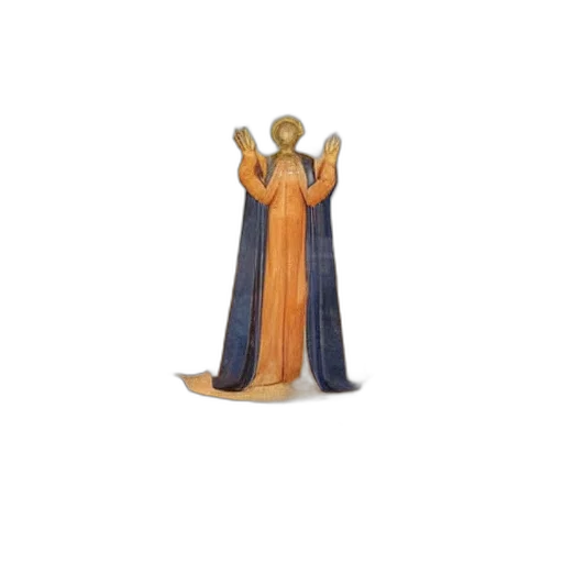 dress, jewelry, crown, staff transparent PNG cut-out
