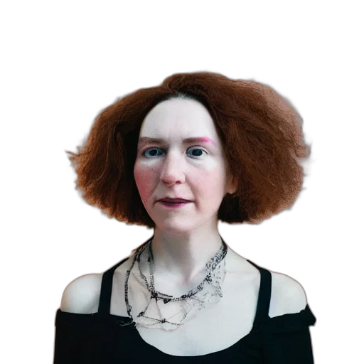 hair, face, staff, mask transparent PNG cut-out