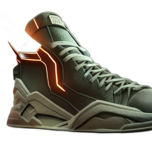 shoes, 3d render, sneakers, style transparent PNG cut-out