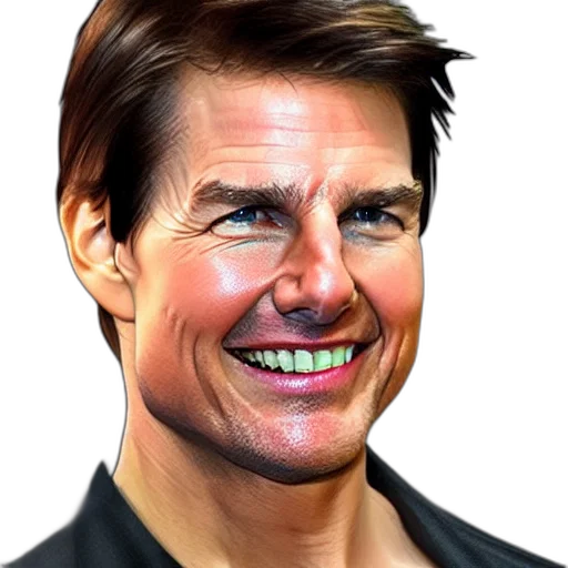 face, photorealistic, cartoon, 3d render transparent PNG cut-out