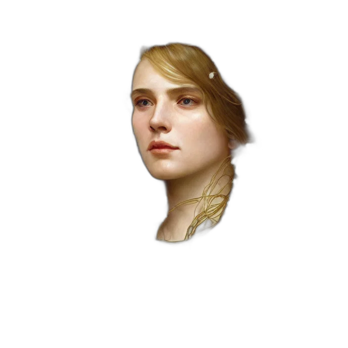 face, crown, staff, hair transparent PNG cut-out