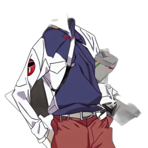 jacket, mask, robot, staff transparent PNG cut-out