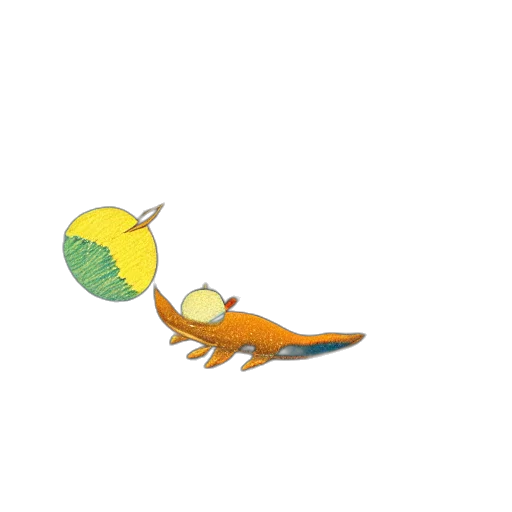dragon, creature, animal, staff transparent PNG cut-out