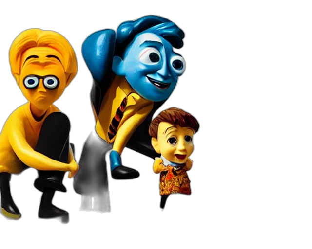 3d render, concept art, cartoon, golden transparent PNG cut-out