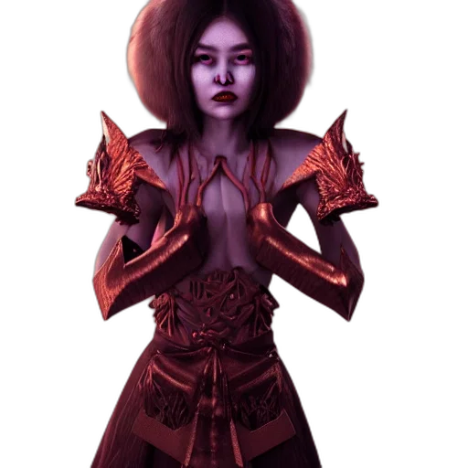 staff, mask, crown, fantasy art transparent PNG cut-out
