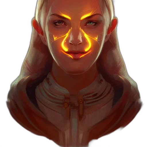 face, mask, staff, robot transparent PNG cut-out
