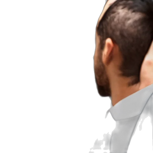 hair, face, jacket, mask transparent PNG cut-out