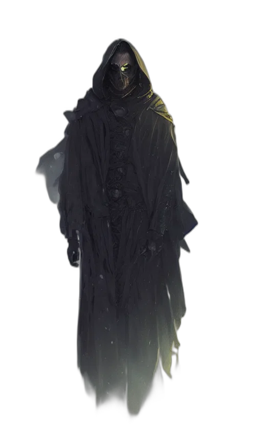 jacket, staff, dress, mask transparent PNG cut-out