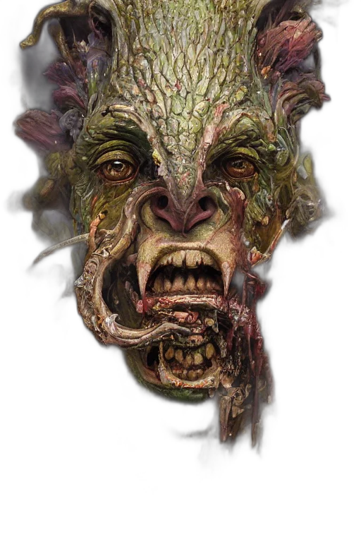 mask, face, creature, staff transparent PNG cut-out