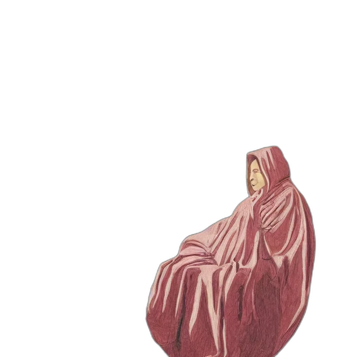 jacket, dress, umbrella, face transparent PNG cut-out