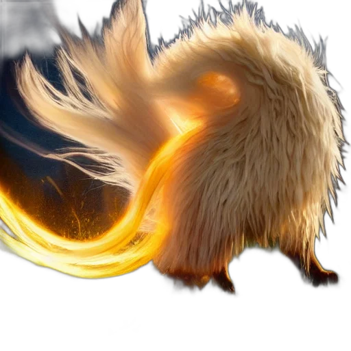 hair, dragon, animal, creature transparent PNG cut-out