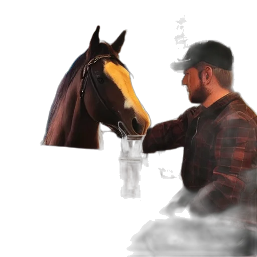 animal, bottle, hat, photorealistic transparent PNG cut-out