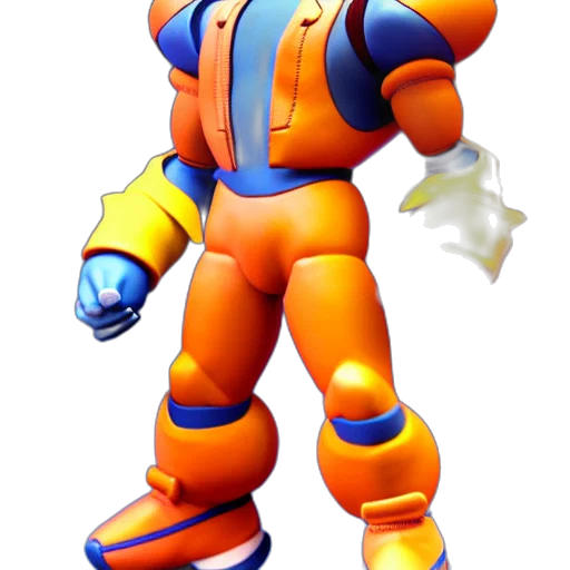 robot, weapon, 3d render, concept art transparent PNG cut-out