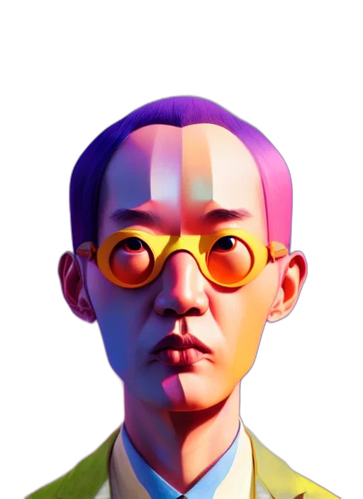 face, mask, robot, creature transparent PNG cut-out