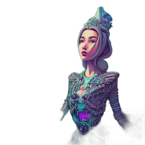 crown, dress, face, jewelry transparent PNG cut-out