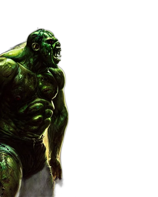 creature, concept art, comic book art, photorealistic transparent PNG cut-out