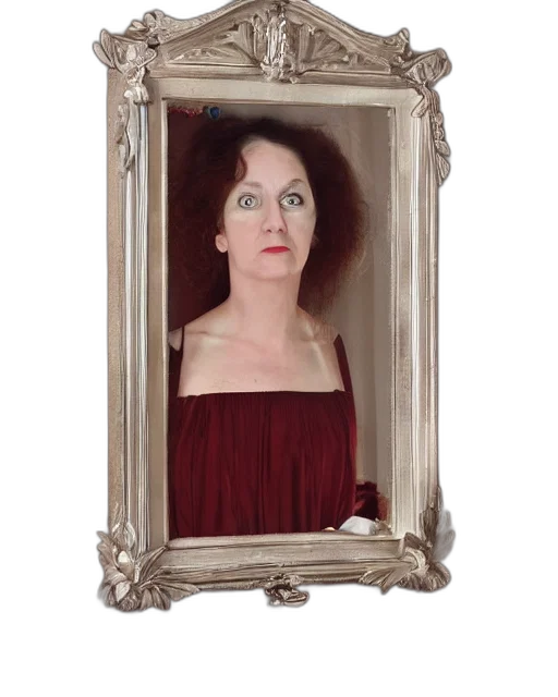 face, dress, hair, creature transparent PNG cut-out