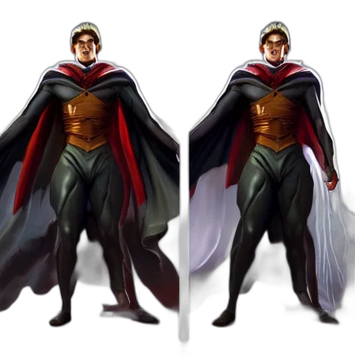 concept art, comic book art, fantasy art, 3d render transparent PNG cut-out