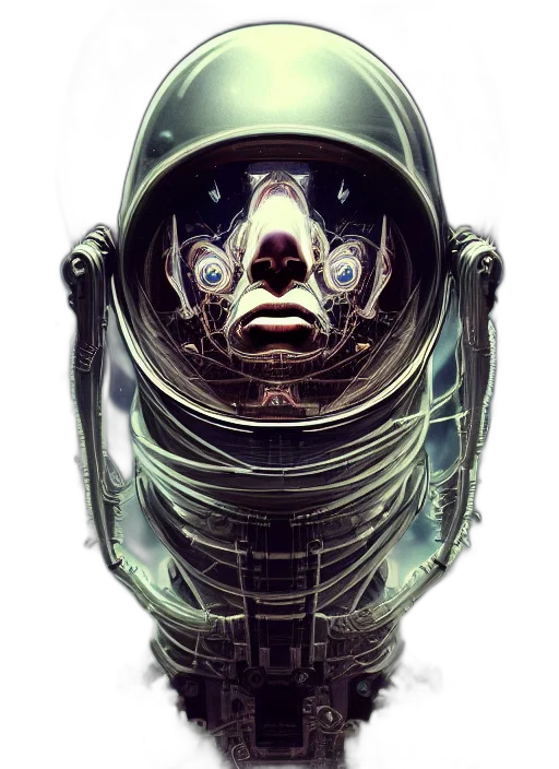 mask, robot, face, creature transparent PNG cut-out