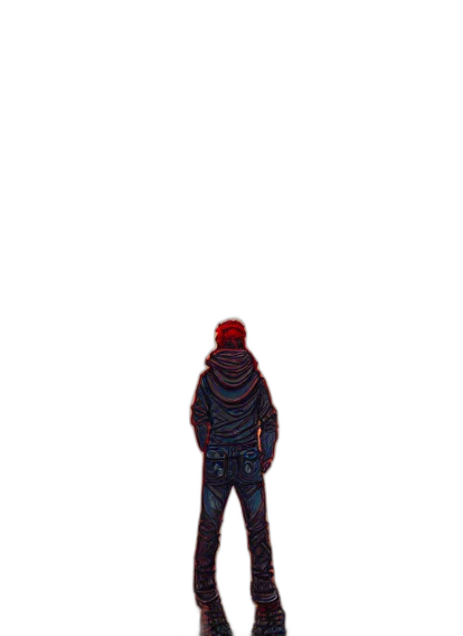 creature, mask, robot, jacket transparent PNG cut-out