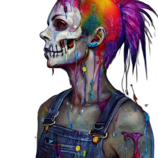 face, mask, cyberpunk, concept art transparent PNG cut-out