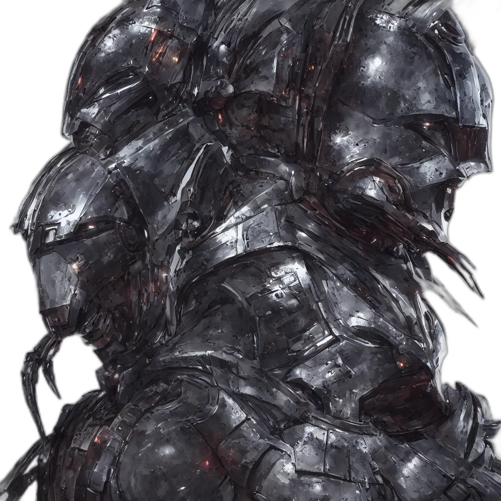 hair, mask, face, robot transparent PNG cut-out