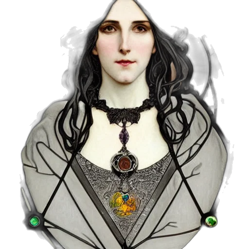 jewelry, crown, dress, staff transparent PNG cut-out