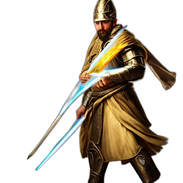 sword, staff, weapon, fantasy art transparent PNG cut-out