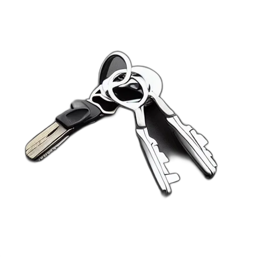 staff, car, keys, item transparent PNG cut-out
