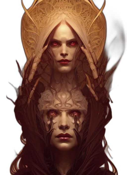 mask, face, crown, fantasy art transparent PNG cut-out