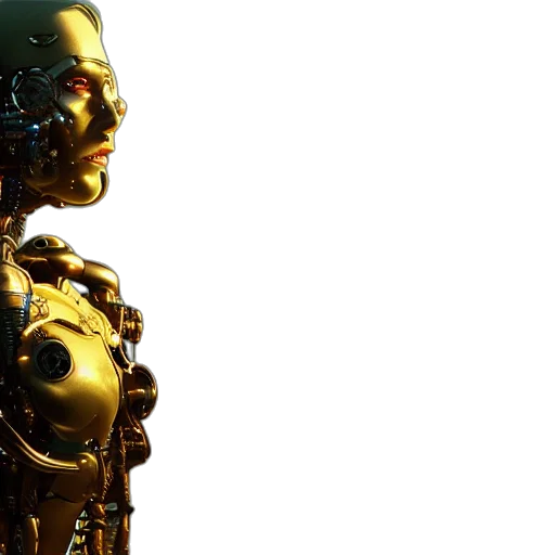 robot, cyberpunk, 3d render, concept art transparent PNG cut-out