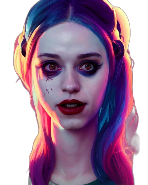face, mask, creature, fantasy art transparent PNG cut-out