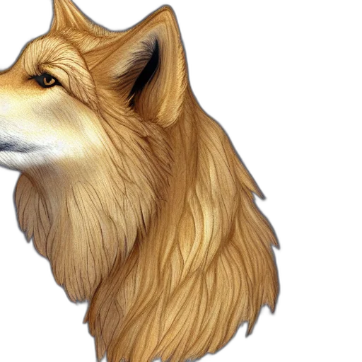 animal, hair, staff, photorealistic transparent PNG cut-out