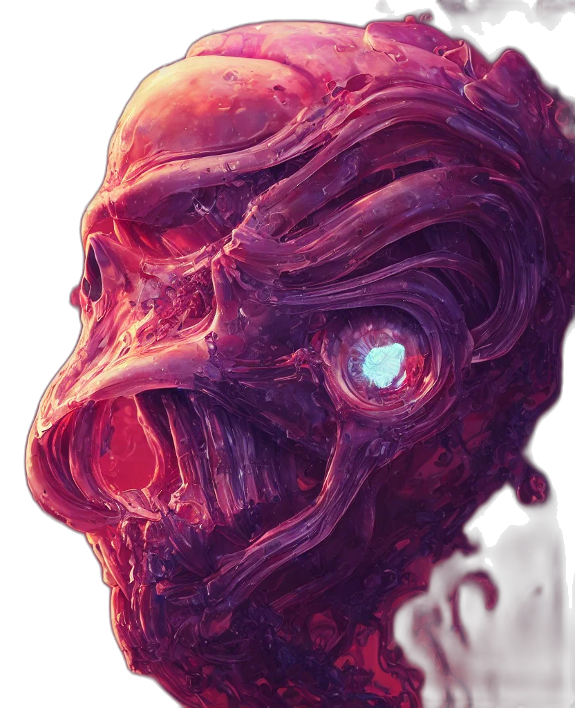 face, mask, creature, robot transparent PNG cut-out