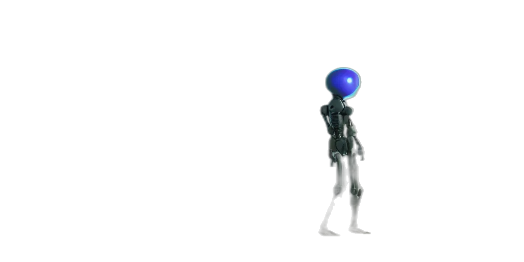 robot, creature, staff, animal transparent PNG cut-out