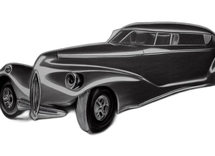 car, pencil sketch, photorealistic, concept art transparent PNG cut-out