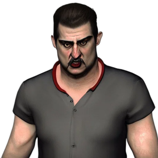 staff, face, 3d render, concept art transparent PNG cut-out