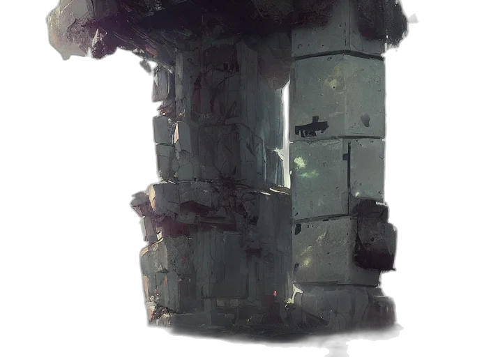 robot, building, weapon, bottle transparent PNG cut-out