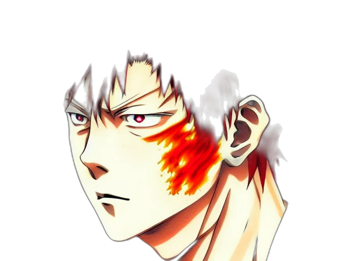 face, anime, cartoon, pixel art transparent PNG cut-out