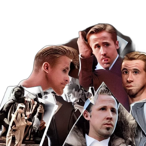 face, jacket, hair, photorealistic transparent PNG cut-out