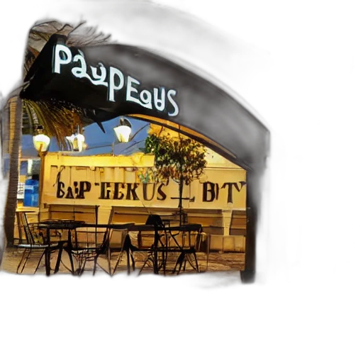 photorealistic, paphos, hub, sign transparent PNG cut-out