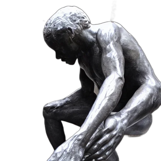 photorealistic, 3d render, concept art, sculpture transparent PNG cut-out
