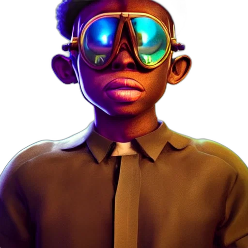 face, mask, jacket, concept art transparent PNG cut-out
