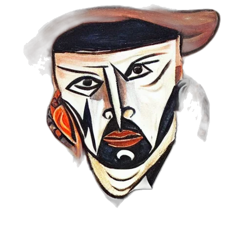 mask, face, hat, concept art transparent PNG cut-out