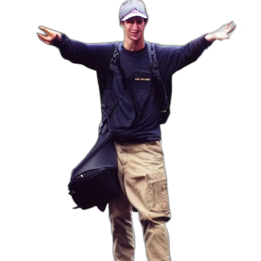 staff, jacket, umbrella, animal transparent PNG cut-out