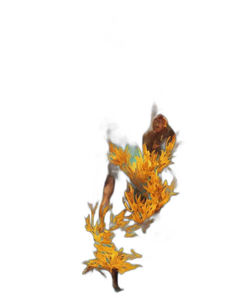 dragon, flower, crown, creature transparent PNG cut-out