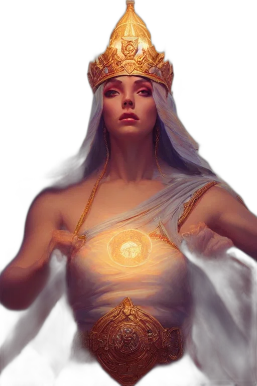 crown, jewelry, dress, fantasy art transparent PNG cut-out