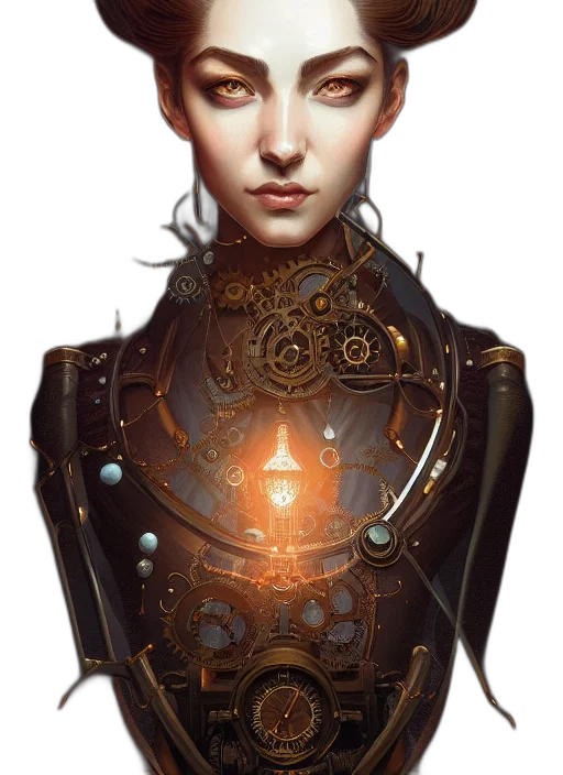 robot, face, jewelry, crown transparent PNG cut-out