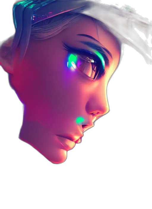face, robot, mask, crown transparent PNG cut-out