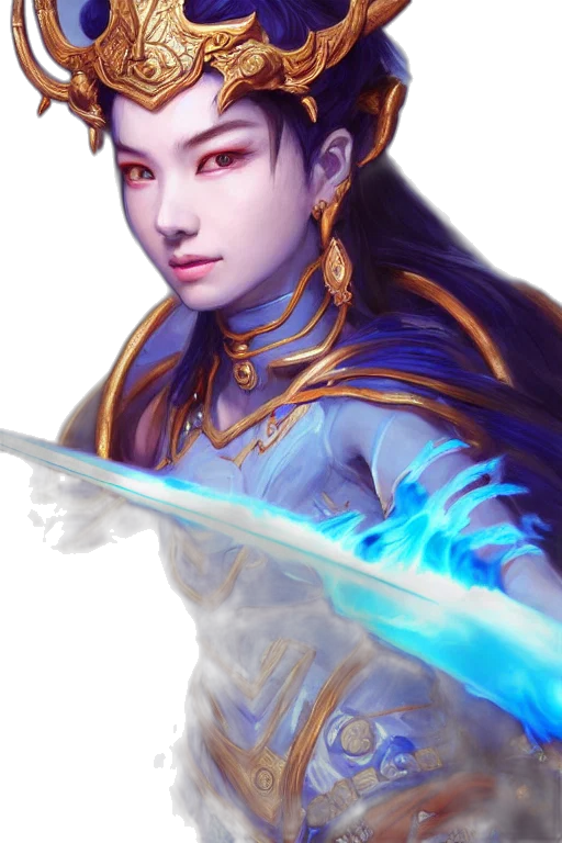 staff, sword, dragon, face transparent PNG cut-out